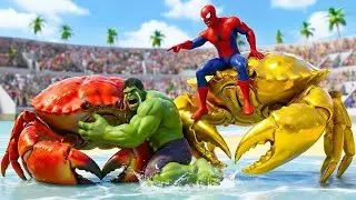 🦀🕷️ SPIDERMAN Wins The Magic Legendary King Crab Racing Championship &ndash; Epic Racing Challenge