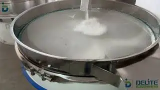 Powder screening in vibro sifter machine | talcum powder sieving machine | Delite industries |