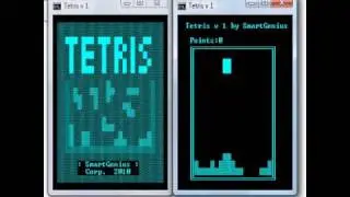 Playing Batch Tetris v 1.1 by SmartGenius