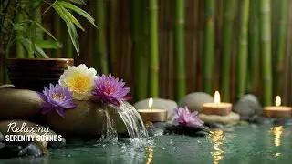 Pure Calm Retreat 🌺 Relaxing Spa Music with Flowing Water & Soft Light