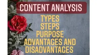 Content Analysis, B.Ed Notes