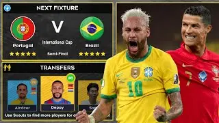 DLS 22 | Portugal 🇵🇹 vs 🇧🇷 Brazil | International Cup | Dream League Soccer 2022 Gameplay