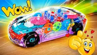 Concept Racing Educational Transparent Mechanical Gear | Music & Light Toys Car