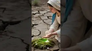 Mary and the Cracked Earth #virginmary #jesus #angel #avemaria #prayer