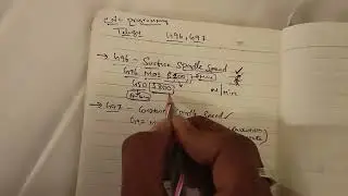 Telugu CNC programming G-code G96,G97