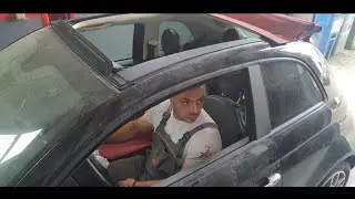 Popravka udarenog automobila/Car crash repair /Fiat 500/#42