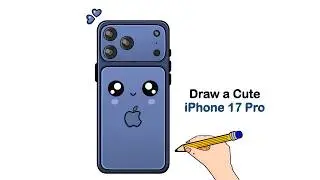 How to Draw a Cute iPhone 17 Pro 📱 | Kawaii Phone Drawing😍 | Cute Phone Drawing 📱✨ | iPhone 17 Pro