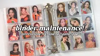 kpop photocard binder maintenance! ✿ resleeving my collection into guardhouse shield 9 pockets!