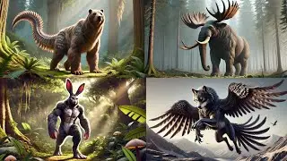 Amazing Wild Animals Fusion | Wolf, Elephant,  Gorilla, Bear + Animals | Animated