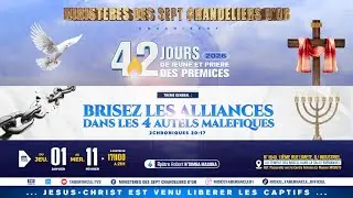 42 JOURS DE PRIERE DES PREMICES POUR LA DEDICACE DE L’ANNEE CIVILE 2026 A L’ÉTERNEL DIEU - JOUR 27