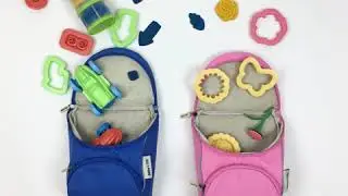 What fits inside a Milo & Gabby 3D Animal Shaped Backpack for Toddlers?