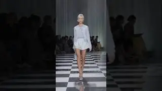 Iris Law walking for Versace SS24 #versace #versacess24 #model #runway #shorts
