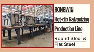 RONGWIN Continuous round steel, flat steel (1.5T/h) hot-dip galvanizing production line Testing