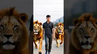 Traying tiktok filters, Al Lion Leader 😮 #shorts #viral #tiktok #filter