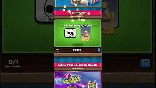 Claim Free Goblin Emote & 7777 Coins | #clashroyale | #shorts |