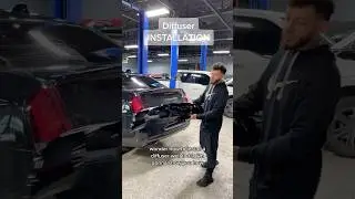 How to install a rear diffuser on your car in less than 60sec! #automobile#300srt#diy #reardiffuser
