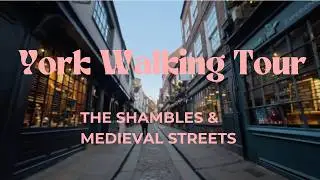 Quiet, Cold Morning Walk in York | Everyday Town Sounds