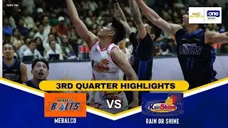 MERALCO vs. RAIN OR SHINE | 3RD QUARTER HIGHLIGHTS | PBA SEASON 50 PHILIPPINE CUP PLAYOFFS | DEC. 29