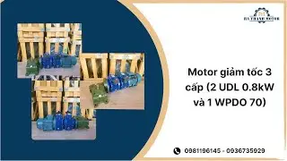 Motor giảm tốc 3 cấp (2 UDL 0.8kW v&agrave; 1 WPDO 70) - H&agrave; Thanh Motor