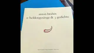 Anton Bruhin &ldquo;11 Heldenges&auml;nge Und 3 Gedichte&rdquo; 2017 Alga Marghen