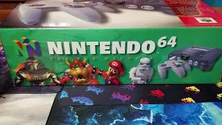 Распаковка Nintendo 64. N64 в полной комплектации, в коробке.