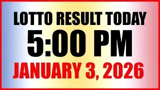 Lotto Result Today 5pm Draw January 3, 2026 Swertres EZ2 PCSO