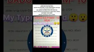 My Typing speed😲😯 for DRDO CEPTAM- 10/A&A Administrative assistant 'A' #drdo