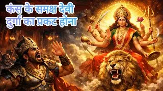गर्ग संहिता - कंस के समक्ष देवी दुर्गा का प्रकट होना, पूरे भावार्थ के साथ जीवंत वर्णन।