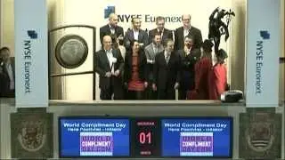 Opening Amsterdam Exchange of NYSE Euronext for National Compliment Day