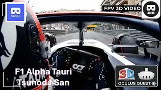 VR180 F1 DRIVERS EYE Lap With Pit Stop Alpha Tauri Tsunoda San