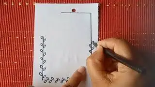 Aesthetic border design for cover page | black and white border design | Quick and easy| Arty Crafty
