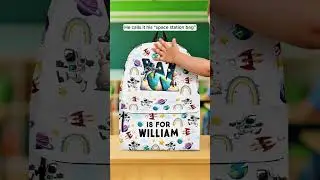 Monster Truck, Unicorn, Astronaut Alphabet Gift For Kids | Personalized Kid Backpack