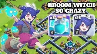 THIS TROOPS IS BROKEN!! Broom Witch + Super Yeti Clone | Attack Strategy Th13 - Clash of Clans
