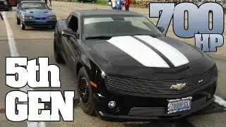 10 second Supercharged Camaro SS drag racing Kilkare Dragway