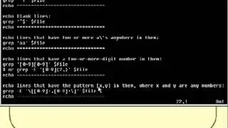 07  Unix Shell Scripting Tutorial   Text Processing Part 5)