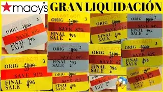 MACY'S🔥gran LIQUIDACI&Oacute;N desde $2.96/ marcas en remate😱dic.2022.