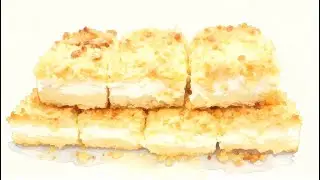 Сирний чізкейк з крихтою :) Покроковий рецепт всього за 1 хвилину.