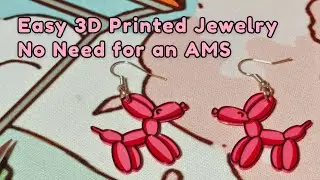 How to Make 3D Printed Jewelry, Easy Multicolored and No AMS Needed!