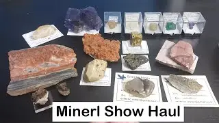 Paris Ontario Mineral Show Haul, Awesome Slabs and Specimens! Ontario Rockhounding