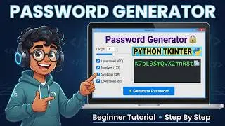 Build a Password Generator in Python with Tkinter – Beginner Tutorial
