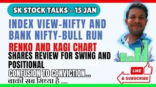 15 Jan Live Share Market Class | Renko and Kagi Chart | Nifty Analysis | Learn And Practice