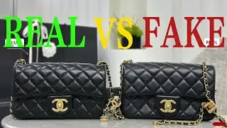 real vs fake  Chanel 25B MINI Chanel Classic Flap Mini