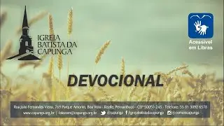 Devocional, 30 de janeiro de 2021 - Igreja Batista da Capunga
