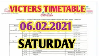 KITE VICTERS ONLINE CLASS TIMETABLE| FEBRUARY 6|SATURDAY|