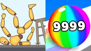 Kick & Break The Ragdoll Games vs Numbers Ball Blend Challenge All Levels Gameplay Android, iOS