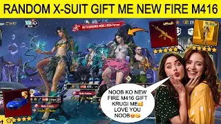 RANDOM X-SUIT GIRLS😍 GIFTED🎁 ME NEW M416🥰 SOLO 30KILLS🤯 SHOCKED😱AFTER SEEING MY YOUTUBE CHANNEL🔥❤️