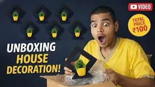 ₹100 में गजब का House Decoration 😱 | Cheap Home Decor Unboxing