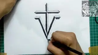 HOW TO DRAW VLADVAMP LOGO, VIRAL IN TIKTOK |