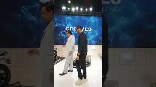 Everything at the Greaves Auto Expo stall with Vijaya Kumar. #autoexpo2025