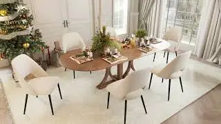 YOUNIKE Dining Chairs Wingback Modern Accent Chair 1197